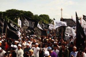 Aksi HTI kecam kriminalisasi ulama (1)