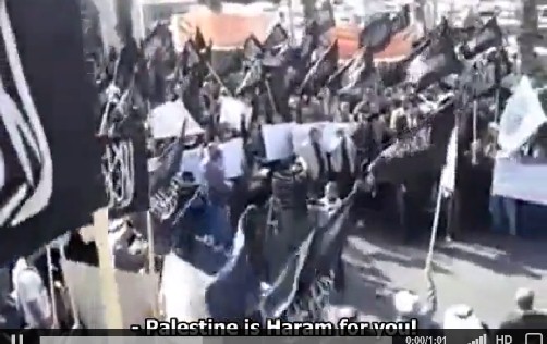 [VIDEO] Aksi Hizbut Tahrir Palestina Menentang Kedatangan Obama